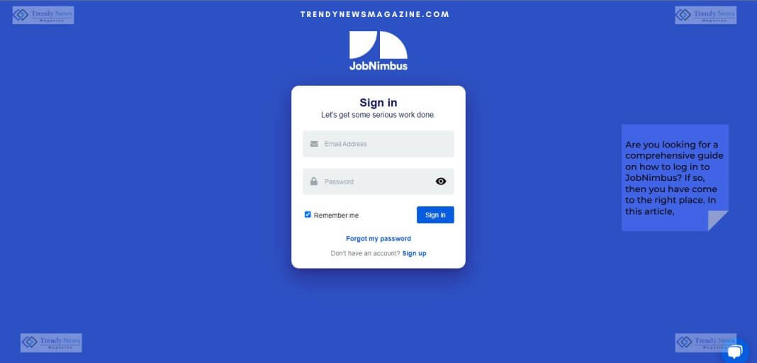 Everything You Need to Know About Logging into JobNimbus 